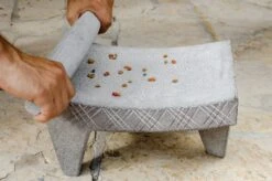 Metatl Mexican Metate With Metalpil (Grinder) 12.6 X 8.7 Inches -Peugeot Shop 51dZn26mx7L