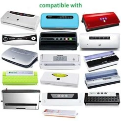 Vacuum Sealer Bag Rolls 11"x16.5' Commercial Grade Bag Rolls For Food Saver And Sous Vide, Microwave & Freezer Safe (3) -Peugeot Shop 51djjlJBSOL