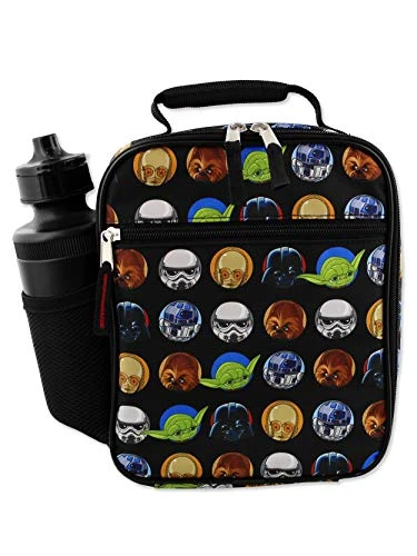 Disney Star Wars Boy's Girl's Adult's Soft Insulated School Lunch Box (One Size, Black) 4 Disney Star Wars Boy's Girl's Adult's Soft Insulated School Lunch Box (One Size, Black) - Image 4