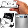 Dishwasher Magnet Clean Dirty Sign That Will Never Fall - Magnetic Dirty/Clean Indicator | Thicker & Stronger (Upgraded Magnets) | Doesn’t Peel | 4.5 * 2.5 Inches - Modern Decorative