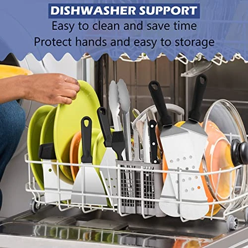 Griddle Accessories Kit Of 16, HaSteeL Stainless Steel Teppanyaki Tools For Flat Top Grill Hibachi Camping BBQ, Heavy Duty Metal Spatulas, Chopper, Steak Knives, Bottles, Carrying Bag, Easy To Clean 3 Griddle Accessories Kit Of 16, HaSteeL Stainless Steel Teppanyaki Tools For Flat Top Grill Hibachi Camping BBQ, Heavy Duty Metal Spatulas, Chopper, Steak Knives, Bottles, Carrying Bag, Easy To Clean - Image 3