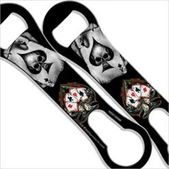 ArConic Dark Ace Of Spades Kolorcoat V-rod Bottle Opener