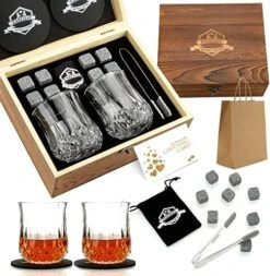 Whiskey Gifts For Men Dad Men Birthday Gift Ideas From Daughter Son - Stainless Steel Whiskey Stones And Whiskey Glasses Set - Bourbon Gifts For Men Him Dad -Peugeot Shop 51eEMOvACOL. AC