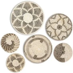 Handmade Woven Wall Basket Decor - Set Of 6 Hanging Seagrass Baskets For Rustic, Trendy, All Natural Home Decor With Boho Style | Decorative, Round Baskets Perfect For Stylish Wall Displays 16 Handmade Woven Wall Basket Decor - Set Of 6 Hanging Seagrass Baskets For Rustic, Trendy, All Natural Home Decor With Boho Style | Decorative, Round Baskets Perfect For Stylish Wall Displays -Peugeot Shop 51eMwzNd4WL. AC