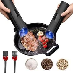 Gravity Electric Salt Or Pepper Grinder, Battery Operated Automatic Pepper Mill With LED Light, Adjustable Coarseness (Black-1 Pack) 18 Gravity Electric Salt Or Pepper Grinder, Battery Operated Automatic Pepper Mill With LED Light, Adjustable Coarseness (Black-1 Pack) -Peugeot Shop 51eYbzqF6AL. AC