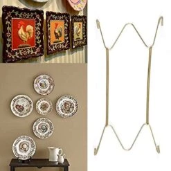 Wall Dish Spring Holder Dismountable Securing Clip Fixed Home Decor Wall Display Golden Dish Decoration Crafts 6/7/8/10/12/14/16 Inch(10 Inch) 16 Wall Dish Spring Holder Dismountable Securing Clip Fixed Home Decor Wall Display Golden Dish Decoration Crafts 6/7/8/10/12/14/16 Inch(10 Inch) -Peugeot Shop 51eeaCiVWIL
