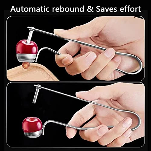 2PCS Cherry Pitter Tools, Cherry Seed Core Remover Olives Pitter Tool, Stainless Steel Cherries Corer, Great For Cherry, Jujube, Red Date, Hawthorn Or More 3 2PCS Cherry Pitter Tools, Cherry Seed Core Remover Olives Pitter Tool, Stainless Steel Cherries Corer, Great For Cherry, Jujube, Red Date, Hawthorn Or More - Image 3