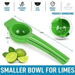 Premium Quality Metal Lime Squeezer, Citrus Juicer, Manual Press For Extracting The Most Juice Possible - Lime Juicer (Green) -Peugeot Shop 51f2hDFJhnS