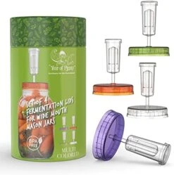 Of Plenty BPA-Free, Clear Fermentation Lids | 4-Pack | For Making Sauerkraut In Wide Mouth Mason Jars | Includes Instructions, Recipe And Gift Box For Storage… (Clear) 13 Of Plenty BPA-Free, Clear Fermentation Lids | 4-Pack | For Making Sauerkraut In Wide Mouth Mason Jars | Includes Instructions, Recipe And Gift Box For Storage… (Clear) -Peugeot Shop 51f9NQFjQ4L. AC