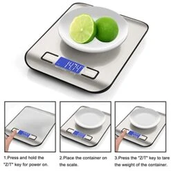 Food Scale Digital Kitchen Scale For Food Ounces And Grams, Small Electronic Pocket Scale For Weight Loss, Baking, Cooking, Coffee, Jewelry, 11lb/5kg, 0.01oz/0.1g Precision (Batteries) -Peugeot Shop 51fDO0U4eoL