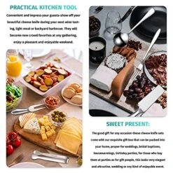 14 Pieces Spreader Knife Set Cheese Butter Spreader Knife Cheese Slicer Knife Stainless Steel Blade With Handles Mini Serving Tongs Spoons And Forks For Birthday Wedding (Stainless Steel Handle) 11 14 Pieces Spreader Knife Set Cheese Butter Spreader Knife Cheese Slicer Knife Stainless Steel Blade With Handles Mini Serving Tongs Spoons And Forks For Birthday Wedding (Stainless Steel Handle) -Peugeot Shop 51fG3cCYsZS