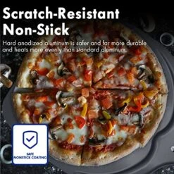 Pizza Peel, 12 Inch Perforated Pizza Peel, Professional Aluminum Pizza Paddle, Restaurant Grade, Long Handle Non-stick Metal Pizza Peel, Lightweight Accessories For Outdoor Pizza Oven -Peugeot Shop 51fKnDyLANL