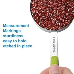 13Pcs Stainless Steel Measuring Cups And Spoons Set (Stainless Steel-Colorful, 8Cup+5Spoons) -Peugeot Shop 51fPvakkFzL