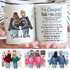 Custom Sister Mug From Sister, Sister Coffee Mug With Names, Personalized Sisters Cups, Christmas Or Birthday Gifts For Sister From Sister, Sister Moving Away Mug, 11 Or 15 Oz -Peugeot Shop 51fXY3DPRGL. AC