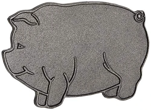 Cast Iron Pig Shaped Bacon Press With Wood Handle, 8.5in/21.5cm 3 Cast Iron Pig Shaped Bacon Press With Wood Handle, 8.5in/21.5cm - Image 3