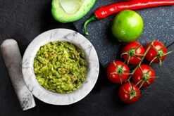 Marble Mortar And Pestle Set - Beautiful Polished White And Grey Veined Marble Mortar And Pestle Set With Garlic Peeler And Anti Scratch, Anti Skid Protective Pad