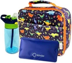 Dinosaur Lunch Box With For Boys With Ice Pack, Insulated Bag For Toddlers Kids Girls Baby Boy Daycare Pre-School Kindergarten, Container Boxes For Small Kid Snacks Lunches, BPA Free, Blue Orange Dino -Peugeot Shop 51fhu2DsWQS. AC