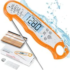 Digital Meat Thermometer, Waterproof Instant Read Food Thermometer For Cooking And Grilling, Kitchen Gadgets, Accessories With Backlight & Calibration For Candy, BBQ Grill, Liquids, Beef, Turkey -Peugeot Shop 51ftkI7EqLL