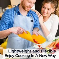 LUX Durable TPU Cutting Boards For Kitchen, Set Of 2, Double-Sided Non-Slip Chopping Board, Built-in Ruler, Flexible Large Cutting Board, Deep Juice Grooves, Dishwasher Safe 10 LUX Durable TPU Cutting Boards For Kitchen, Set Of 2, Double-Sided Non-Slip Chopping Board, Built-in Ruler, Flexible Large Cutting Board, Deep Juice Grooves, Dishwasher Safe -Peugeot Shop 51fxyR9TryL