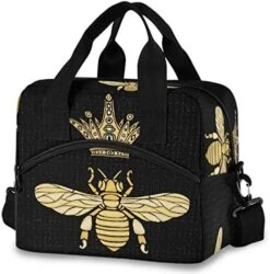 Insulated Lunch Bag Magic Skulls Lunch Tote Reusable Cooler Bag Container With Adjustable Shoulder Strap -Peugeot Shop 51g1zb6A24L. AC