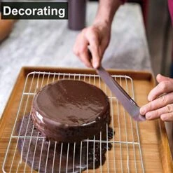 Ooling Rack Set For Baking Cooking Roasting Oven Use, 4-Piece Stainless Steel Grill Racks, Fit Various Size Cookie Sheets - Oven & Dishwasher Safe -Peugeot Shop 51gI0m9xmVL