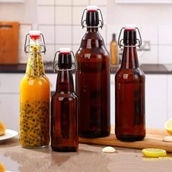Amber Clear Glass Bottles With Air Tight Lids 32 Oz,Easy Cap Bottles For Beer And Home Brewing,Glass Kombucha Bottles With Stoppers,Swing Top Bottles For Beverages 8 Pack 9 Amber Clear Glass Bottles With Air Tight Lids 32 Oz,Easy Cap Bottles For Beer And Home Brewing,Glass Kombucha Bottles With Stoppers,Swing Top Bottles For Beverages 8 Pack -Peugeot Shop 51gNVKzzOeS