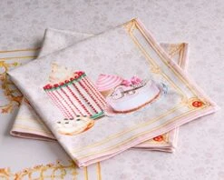 D' Hermine Napkins 100% Cotton Premium Set Of 4 Decorative Easter Cloth Napkin Washable Dinner Napkins For Holiday, Dinner, Wedding, Baby Shower & Dining - Pastries (20”x20”) 8 D' Hermine Napkins 100% Cotton Premium Set Of 4 Decorative Easter Cloth Napkin Washable Dinner Napkins For Holiday, Dinner, Wedding, Baby Shower & Dining - Pastries (20”x20”) -Peugeot Shop 51gPXSu61IL