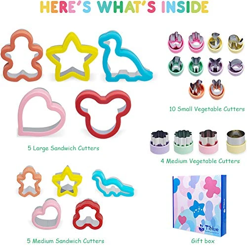 Sandwich Cutters Set 24 For Kids, Holiday Heart Shaped Cookie Cutters Vegetable Fruit Cutter Shape For Boys & Girls With Micky Mouse, Dinosaur, Star, Gingerbread Man Shapes-Food Grade Stainless Steel 2 Sandwich Cutters Set 24 For Kids, Holiday Heart Shaped Cookie Cutters Vegetable Fruit Cutter Shape For Boys & Girls With Micky Mouse, Dinosaur, Star, Gingerbread Man Shapes-Food Grade Stainless Steel - Image 2