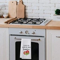 Funny Kitchen Tea Towels Foodie Housewarming Gift- Set Of 4 Dish Waffle Vegetables Towels Gift For Wedding Shower Fun Hostess Kitchen Decor Christmas New Home -Peugeot Shop 51gdbBwh0QL