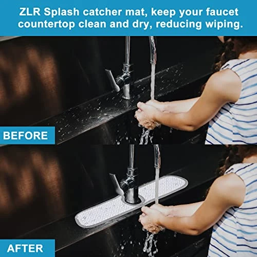 Faucet Absorbent Mat, 2 Packs Eco-friendly Sink Drip And Splash Protector, Dishwasher Safe Microfiber Dish Drying Mat For Kitchen, Bar, And RV, 17.7 Inches X 3.9 Inches 3 Faucet Absorbent Mat, 2 Packs Eco-friendly Sink Drip And Splash Protector, Dishwasher Safe Microfiber Dish Drying Mat For Kitchen, Bar, And RV, 17.7 Inches X 3.9 Inches - Image 3