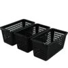 Plastic Storage Trays Basket For Kitchen, Bathroom Organizer, Set Of 6