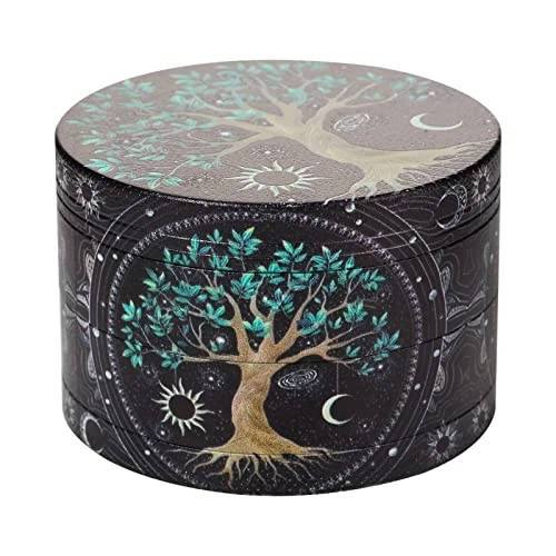GENERIC Large Grinder, 2.5inch Boho Life Tree Sun And Moon Grinder 1 GENERIC Large Grinder, 2.5inch Boho Life Tree Sun And Moon Grinder