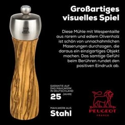 Peugeot Classic Fidji Salt Mill, Olive Wood 8 Peugeot Classic Fidji Salt Mill, Olive Wood -Peugeot Shop 51goRlKC7hL