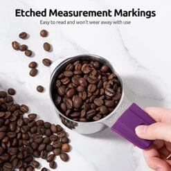 Measuring Cups, U-Taste Magnetic Measuring Cups And Spoons Set Of 13 In 18/8 Stainless Steel: 7 Measuring Cups And 5 Measuring Spoons With 1 Professional Magnetic Measurement Conversion Chart -Peugeot Shop 51goyoHSb7L