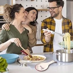 Red Ceramic Spoon Rest For Stove Top - White Spoon Rest For Kitchen Counter - Spanish Ceramic Spoon Rests For Cooking - Large Farmhouse Spoon Rest Ceramic - Utensil Coffee Spoon Holder Rest 12 Red Ceramic Spoon Rest For Stove Top - White Spoon Rest For Kitchen Counter - Spanish Ceramic Spoon Rests For Cooking - Large Farmhouse Spoon Rest Ceramic - Utensil Coffee Spoon Holder Rest -Peugeot Shop 51hFlkpkunL