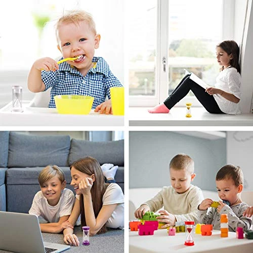 Sand Timer, Acrylic Hourglass Timer Colorful Sandglass Timer 1 Min/2 Mins/3 Mins/5 Mins/10 Mins/15 Mins Sand Clock Timer For Games Classroom Home Office(Pack Of 6) 6 Sand Timer, Acrylic Hourglass Timer Colorful Sandglass Timer 1 Min/2 Mins/3 Mins/5 Mins/10 Mins/15 Mins Sand Clock Timer For Games Classroom Home Office(Pack Of 6) - Image 6