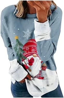 Pullover Sweatshirts For Women Fall Long Sleeve Loose Tops Christmas Print Fashion Sweatshirts Pullover Top Fall Clothes -Peugeot Shop 51hUjn9OIhL. AC