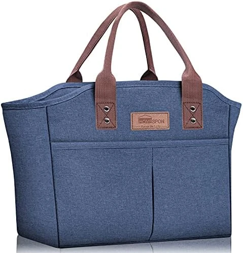 HOMESPON Fashionable Tote Reusable Insulated Lunch Bag Cooler Box With Pockets For Woman Man Work Shopping Or Travel (pineapple) 12 HOMESPON Fashionable Tote Reusable Insulated Lunch Bag Cooler Box With Pockets For Woman Man Work Shopping Or Travel (pineapple) - Image 12