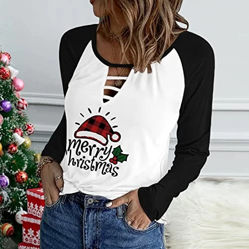 Sweatshirts For Women Loose Fit Fall Loose Tops Sweatshirts Long Sleeve Fashion Christmas Print Pullover Top Fall 3 Sweatshirts For Women Loose Fit Fall Loose Tops Sweatshirts Long Sleeve Fashion Christmas Print Pullover Top Fall - Image 3