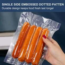 100 Quart Size 8" X 12" 4mil Vacuum Sealer Bags For Food Saver, BPA Free And Puncture Prevention Vacuum Seal Freezer Bags Sous Vide Bags, Commercial Grade,PreCut, Great For Storage, Meal Prep -Peugeot Shop 51hnRHfX0RL