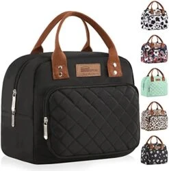 HOMESPON Lunch Bag For Woman Man Insulated Lunch Box Tote Bag For Work Picnic Or Travel -Peugeot Shop 51htUN54LuL. AC