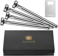 Beer Chiller Stick For Bottles, Unique Beer Gifts For Men And Boyfriend - Great Gift Ideas For Christmas, New Year, Thanksgiving, Father's Day, Valentine's Day, Birthday (4 Pack) -Peugeot Shop 51hyqHo32KL. AC
