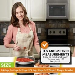 Heavy Duty Stainless Steel Metal Measuring Spoons For Dry Or Liquid, Fits In Spice Jar, Set Of 8 -Peugeot Shop 51i1zAcPN1L