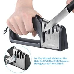 4-in-1 Kitchen Professional Knife Sharpener, Heavy Duty 4-Stage Knife Accessories Helps Repair, Restore, Polish - Good Fits For Ceramic/Steel Knives, Scissors By Sendaist 8 4-in-1 Kitchen Professional Knife Sharpener, Heavy Duty 4-Stage Knife Accessories Helps Repair, Restore, Polish - Good Fits For Ceramic/Steel Knives, Scissors By Sendaist -Peugeot Shop 51i7ThWuUCL