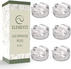 Elementi Fermentation Weight Set Of 4 - Fermenting Weights, Glass Fermentation Weights, Canning Weights, Fermentation Kit & Glass Weights For Fermenting Wide Mouth Mason Jars, Pickling Weights Glass -Peugeot Shop 51iJ2l7opCL. AC