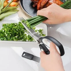 Kitchen Shears By Gidli - Lifetime Replacement Warranty- Includes Herb Scissors As A Bonus - Heavy Duty Stainless Steel Multipurpose Ultra Sharp Utility Scissors -Peugeot Shop 51iJmicC2HL