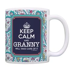 Granny Mother's Day Gift Keep Calm Granny Will Take Care Of It Gift Coffee Mug Tea Cup Paisley