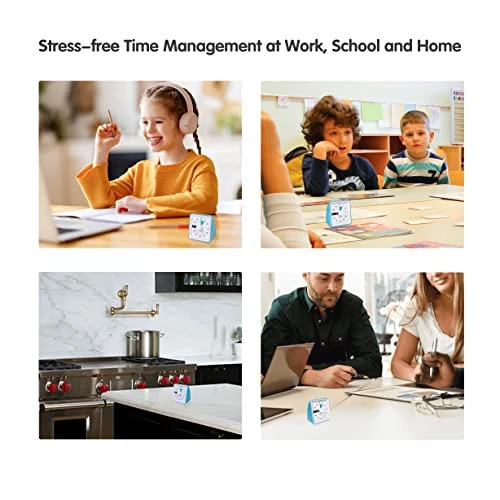 Isual Timer With Protective Case, 60-Minute Countdown Timer For Kids Autism ADHD Classroom Home Office, Countdown Clock For Teaching Work, Pomodoro Timer For Time Management Education, Sky Blue 6 Isual Timer With Protective Case, 60-Minute Countdown Timer For Kids Autism ADHD Classroom Home Office, Countdown Clock For Teaching Work, Pomodoro Timer For Time Management Education, Sky Blue - Image 6