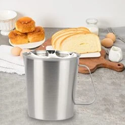 Measuring Cups With Handle Food Grade 304 Stainless Steel Baking Measuring Cups, 2 Measuring Scales - Ounce ML, 16 24 32 OZ (2000ml/67oz) 14 Measuring Cups With Handle Food Grade 304 Stainless Steel Baking Measuring Cups, 2 Measuring Scales - Ounce ML, 16 24 32 OZ (2000ml/67oz) -Peugeot Shop 51iZB5lzG7L