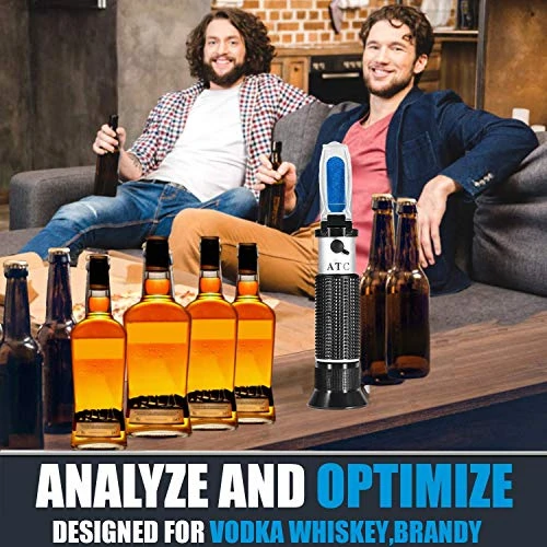 SMARTSMITH Alcohol Refractometer For Spirit Alcohol Volume Percent Measurement With Automatic Temperature Compensation (ATC), Range 0-80% V/v.Alcohol Refractometer For Spirit Alcohol Volume Percent 2 SMARTSMITH Alcohol Refractometer For Spirit Alcohol Volume Percent Measurement With Automatic Temperature Compensation (ATC), Range 0-80% V/v.Alcohol Refractometer For Spirit Alcohol Volume Percent - Image 2